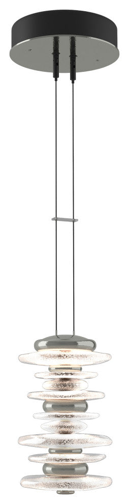 Cairn Large Mini Pendant, Sterling Finish, Standard Overall Height