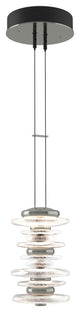 Cairn Large Mini Pendant, Sterling Finish, Standard Overall Height