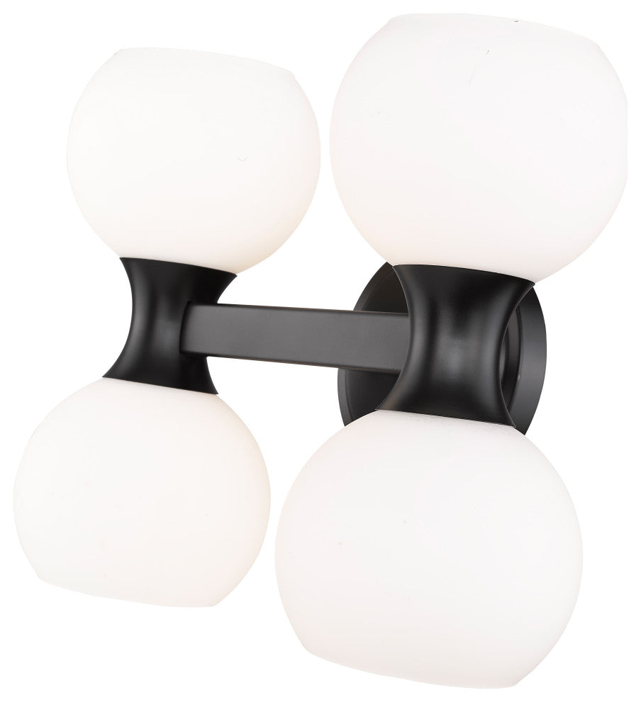 Z-LITE 4-Light Vanity, Matte Black