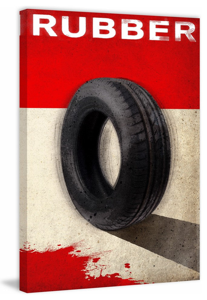 "Rubber Movie" Painting Print on Wrapped Canvas, 20"x30"