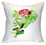 Geranium No Cord Pillow - Set of Two 18x18