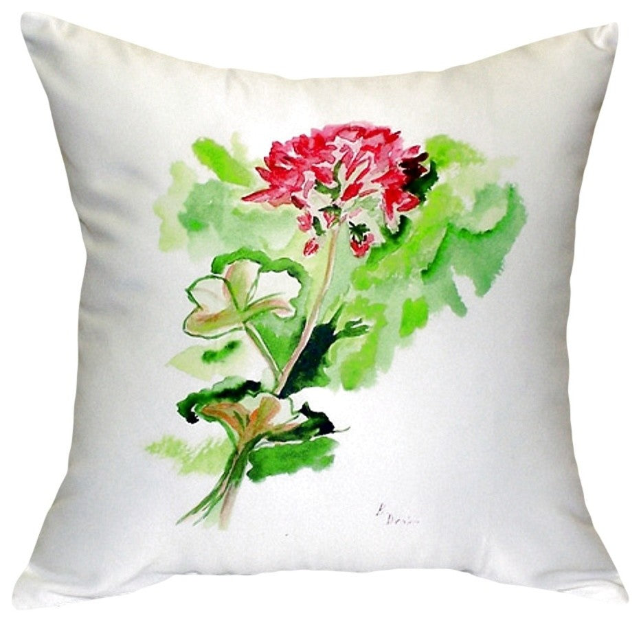 Geranium No Cord Pillow - Set of Two 18x18