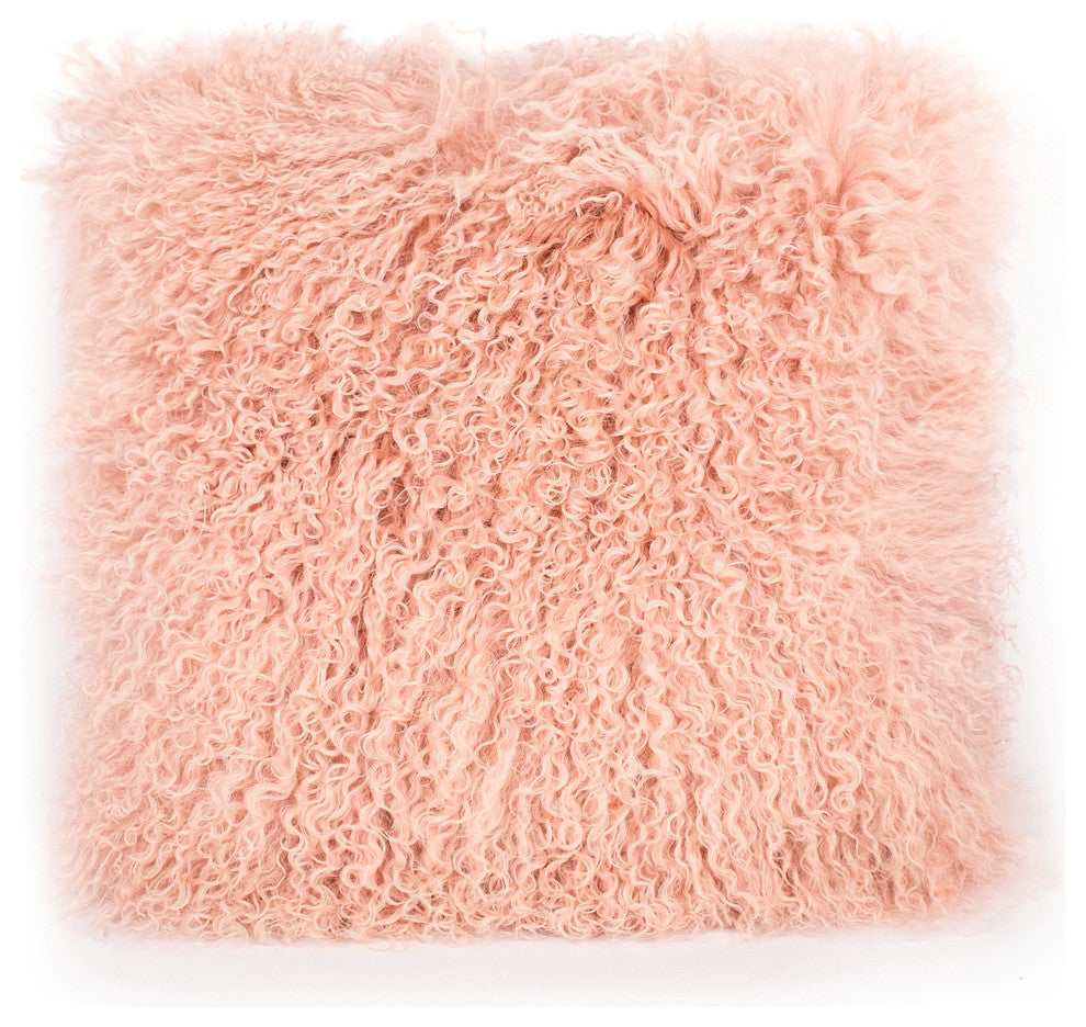TOV Furniture Tibetan Sheep Blush Pillow
