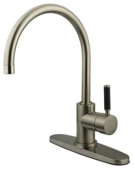 Kaiser Satin Nickel Gourmetier Single Handle Kitchen Faucet GS8718DKLLS