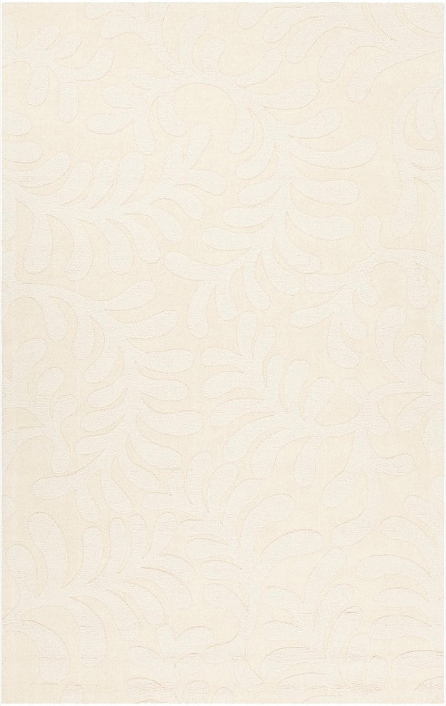 Mystica Contemporary Area Rug, White, 5'x8' Rectangle