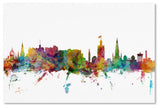 'Edinburgh Scotland Skyline II' Canvas Art by Michael Tompsett