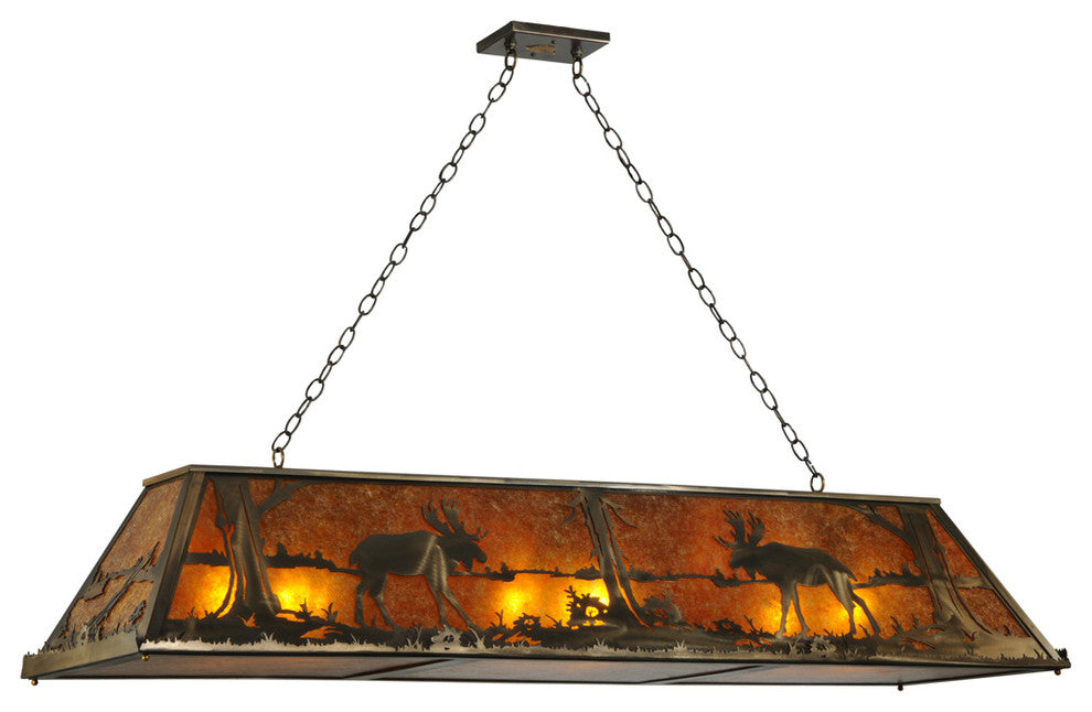 60 Long Moose at Lake Oblong Pendant