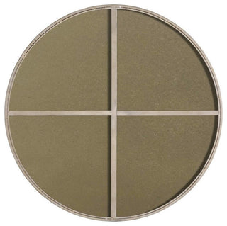 Elegant Decor Eternity 32" Round Metal Frame Mirror in Silver