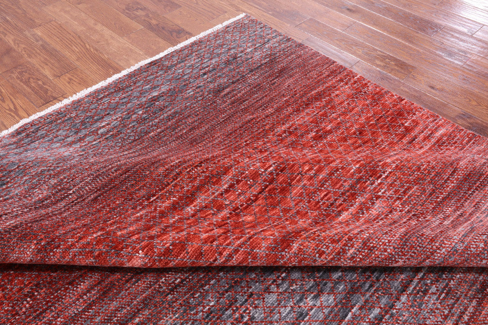 8' 1" X 10' 7" Handmade Savannah Grass Wool Rug - Q13233