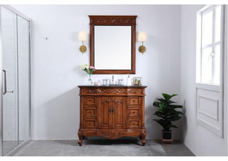 42" Single Bathroom Vanity Set, Teak