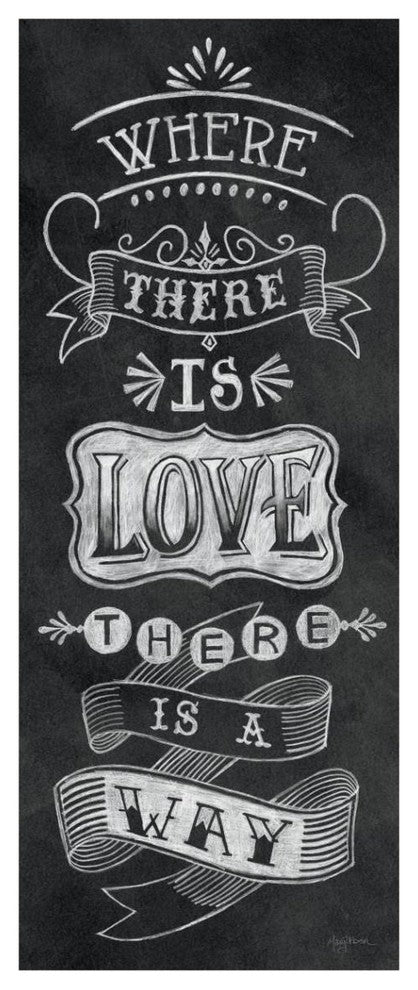 "Where There is Love" Digital Paper Print by Mary Urban, 18"x42"