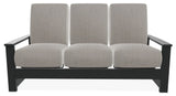 Leeward Deep Seat 3-Seat Outdoor Sofa, Cast Silver/Graphite
