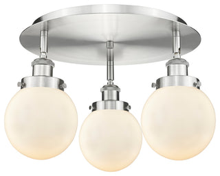 Innovations Lighting 916-3C-10-18 Beacon Flush Beacon 3 Light - Brushed Brass /