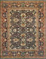 Pak-Persian Dannie Navy/Brown Rug, 9'0x11'6