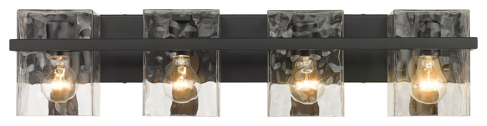 Zlite 1938-4V-MB 4-Light Vanity, Clear