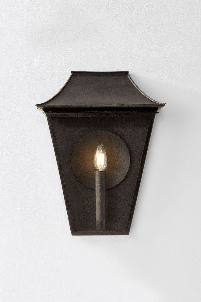 Tehama Exterior Wall Sconce, French Iron
