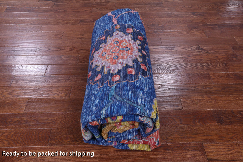 10' 3" X 13' 9" Turkish Oushak Handmade Wool Rug - Q16103