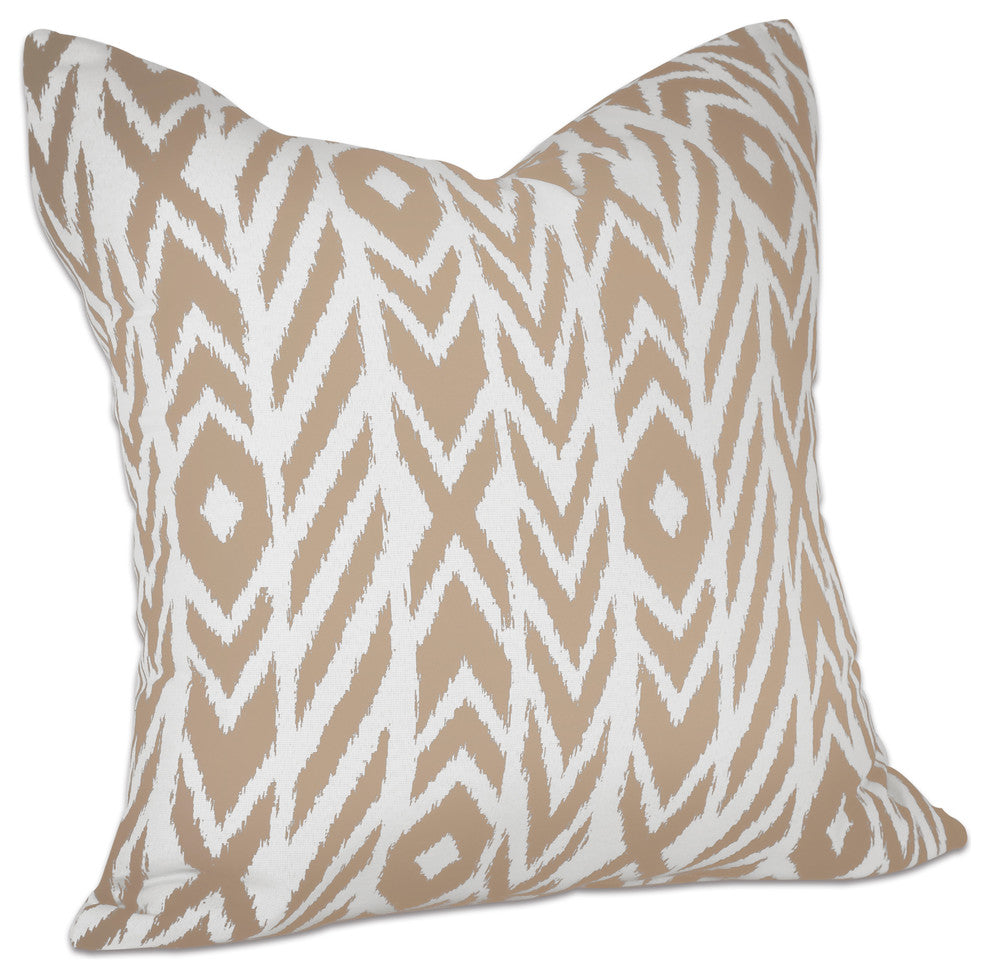 24"x24" Pacifica Lounge Throw Pillow by Astella, Fire Island Hemp