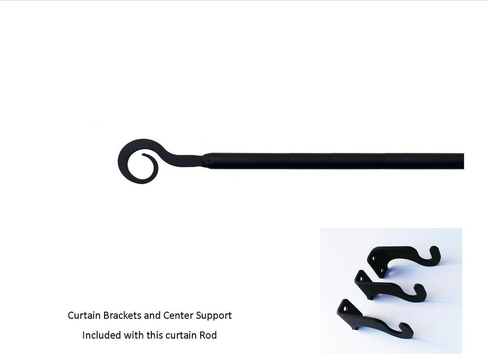 Curl Curtain Rod, 60"