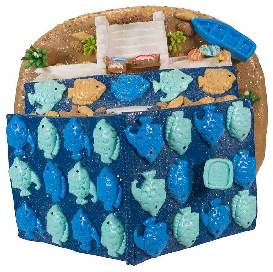 Kurt Adler 8" Gingerbread Beach House With C7 Bulb