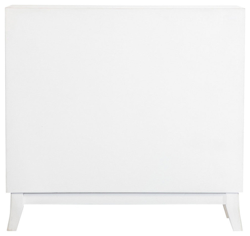 Rectangular 2-Door Accent Cabinet, White