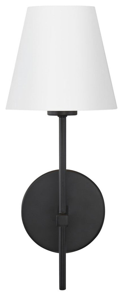 Crystorama Xavier 1 Light Wall Sconce XAV-B8321-MK, Matte Black