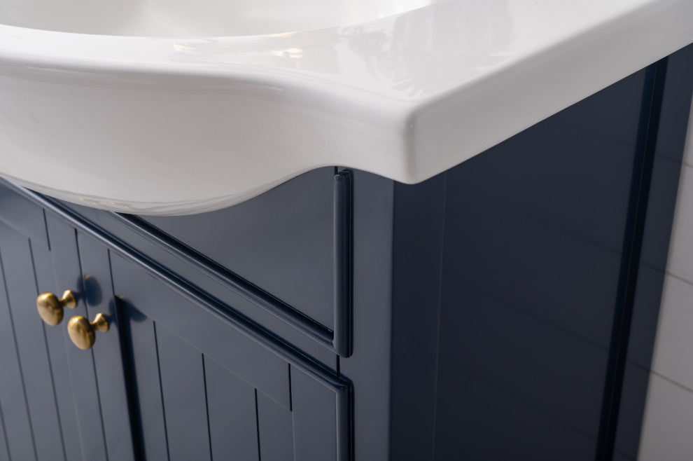 Marian Transitional Blue 30" Single Sink Vanity