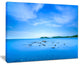 "Baratti Bay Small Rocks in Blue Sea" Seashore Wall Art, 20"x12"