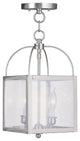 Livex 4045-91 2-Light Chain Hang/Ceiling Mount, Brushed Nickel