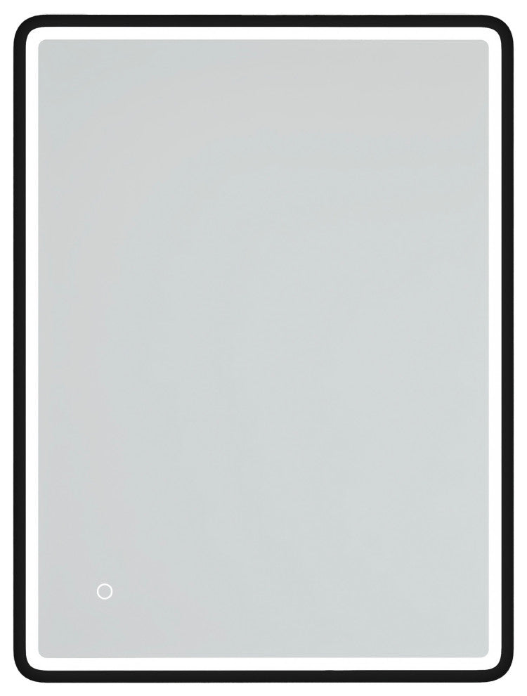 Rectangular Framed Wall-Mount Anti-Fog LED Light Bathroom Vanity Mirror