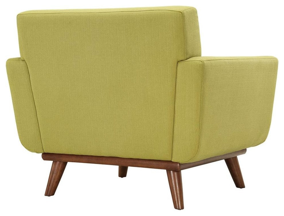 Modern Wheatgrass Engage Armchair Wood Set of 2