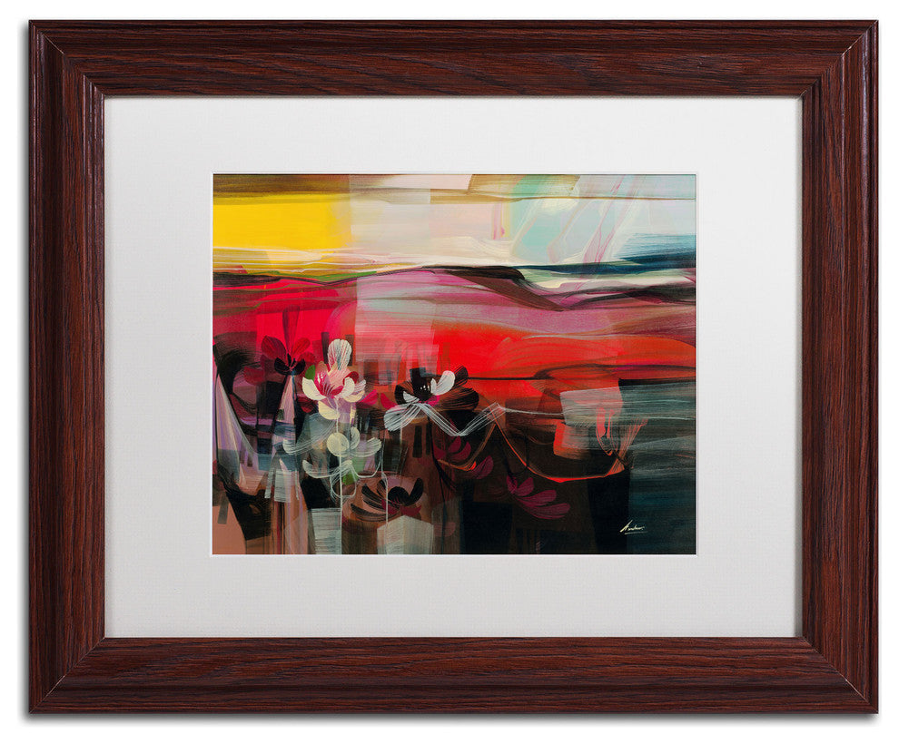 ''Amhaus II'' Matted Framed Canvas Art by Andrea