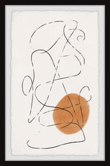 "Intersecting Lines" Framed Painting Print, 24x36