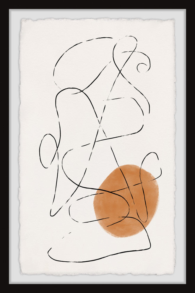 "Intersecting Lines" Framed Painting Print, 24x36