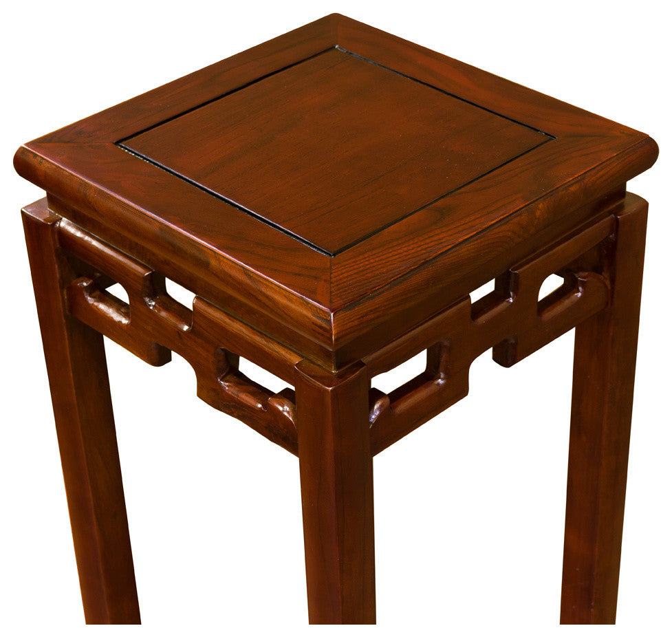 Elmwood Chinese Key Motif Pedestal