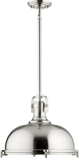 Quorum International 804-17 1 Light 16-1/2"W Pendant - Satin Nickel