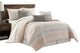 Clarion 7 Piece Comforter Set, Pink, Queen