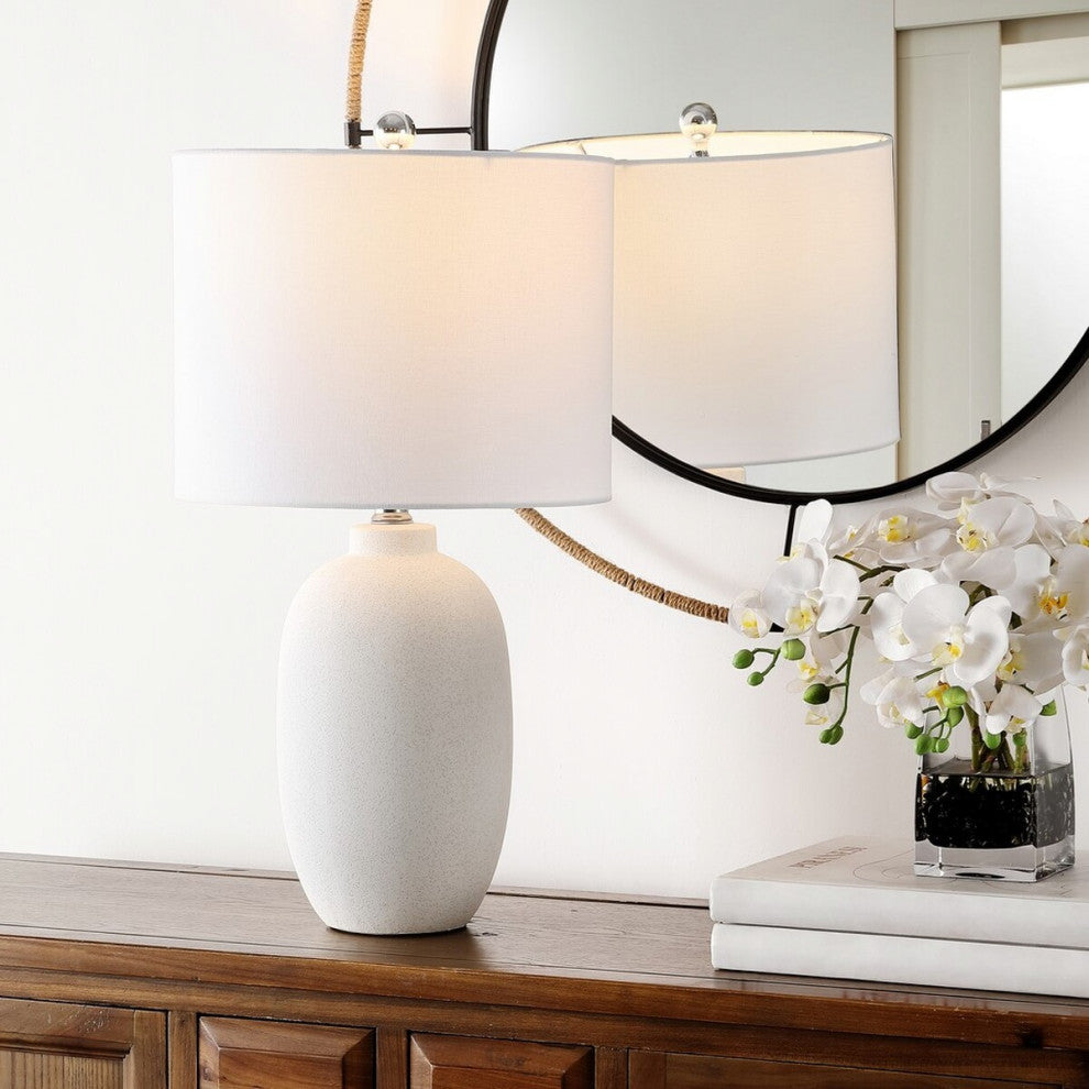 Safavieh Zema Table Lamp Ivory