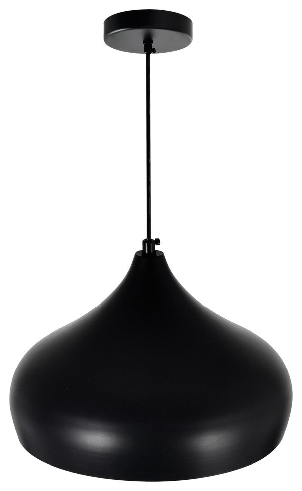 Dynamic 1 Light Down Pendant With Black Finish