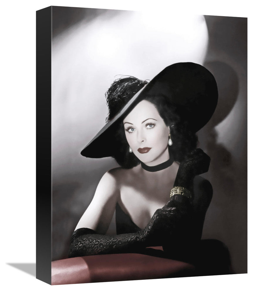 "Hedy Lamarr" Stretched Canvas Giclee by Hollywood Photo Archive, 12"x16"