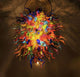 Artemis Vintage Multicolor Blown Glass Chandelier Lighting, W24"x36"