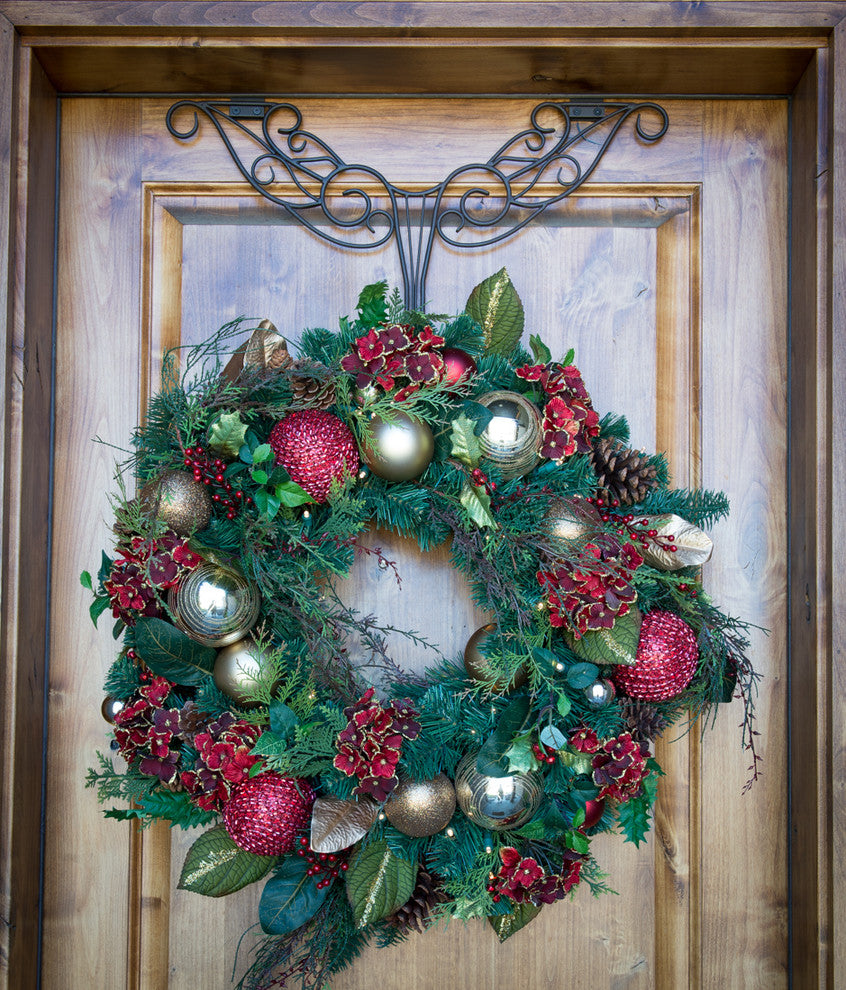 Adjustable Wreath Hanger for Door Antler, Brown