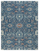 36" x 48" Alta Blue and Ivory 1/2" Rug'd Chair Mat