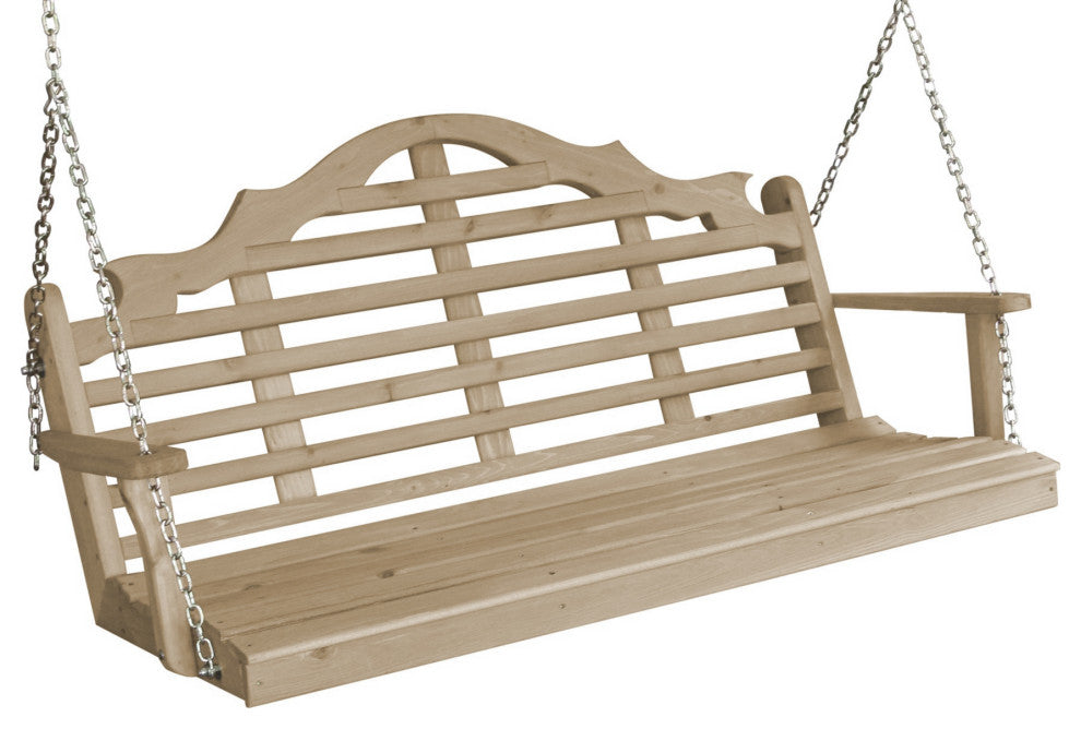 Cedar Marlboro Swing, Unfinished, 6 Foot