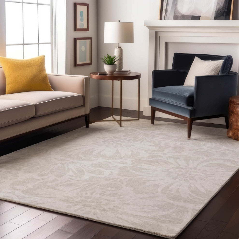 Premium Machine Washable Mayfield AMF551 Ivory 9' x 12' Rug