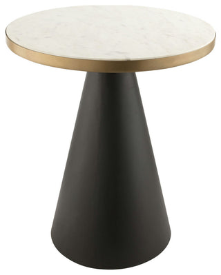 Richard Marble Side Table - Black, Gold, White