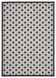 7 x 10 Black White Gray Indoor Outdoor Area Rug