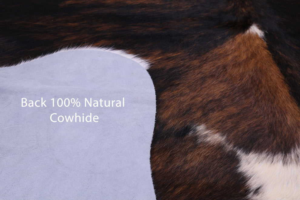 Organic Natural Hair-On Cowhide Area Rug 7' 3" X 6' 1" C1449