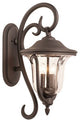 Santa Barbara Outdoor 13x23" 3-Light Old World Outdoor Wall-Lights by Kalco, Black