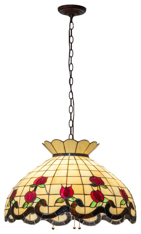 23 Wide Roseborder Pendant